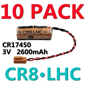 10pcs CR8.LHC Medidores de agua de electricidad Batería CR8 LHC CR17450 3V Batería de litio con conector marrón 12 mejores ventas CR17450 - №10