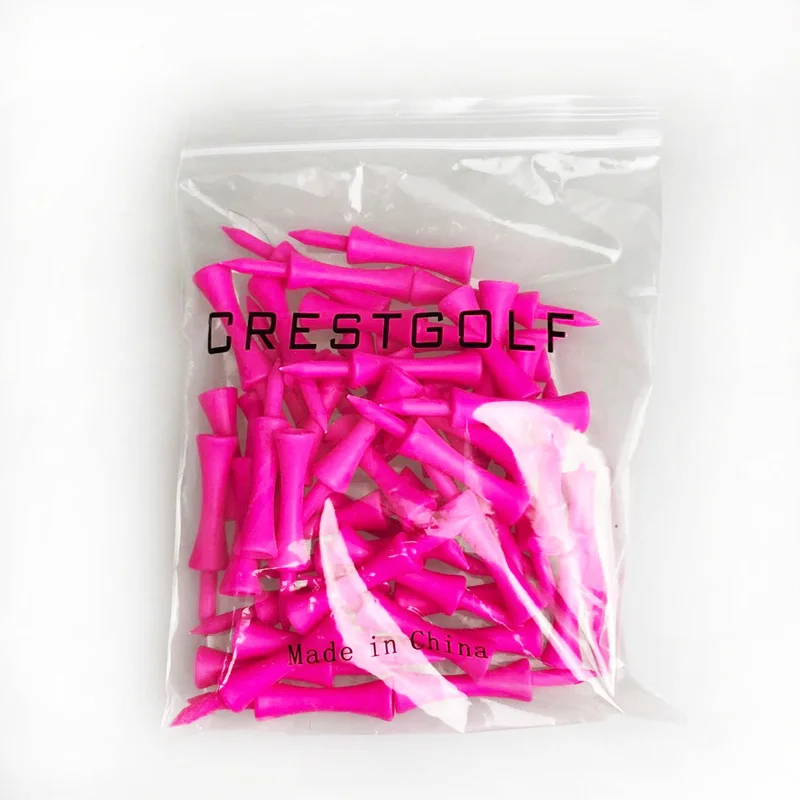 Футболка для гольфа CRESTGOLF 60 мм, небьющаяся, многоразовая, пластиковая, держатель для гольфа, тренировочная, 50 шт./пакет