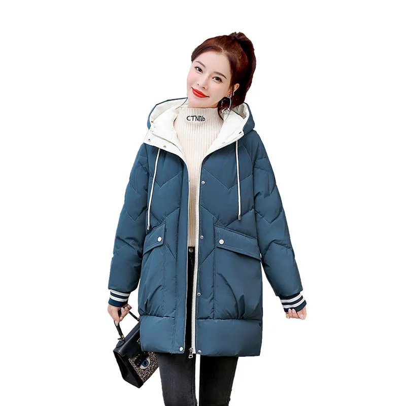 

Women Winter Jacket Female Jackets Hooded Coat Down padded Jacket Parkas Casual Basic Jackets Female Warm Outerwear Overcoat