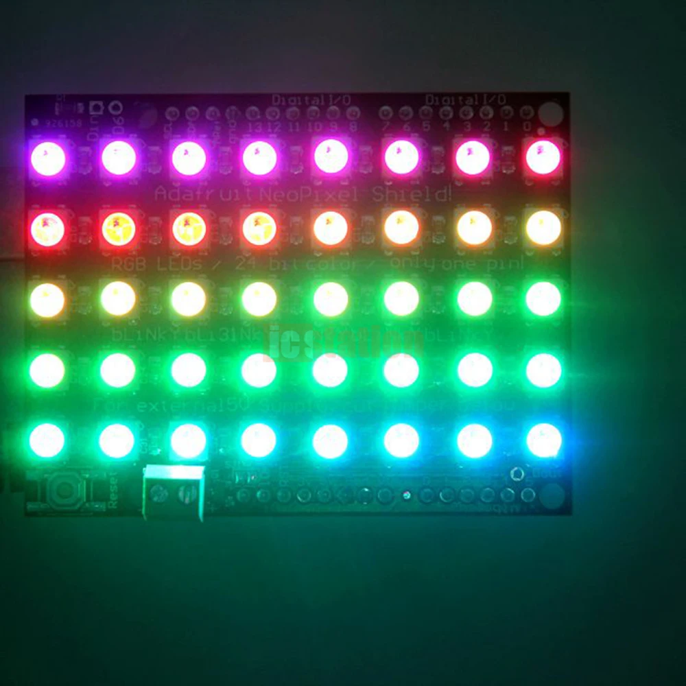 Bouclier matriciel LED 40 bits WS2812B 5050 RGB, avec pilotes intégrés, nouveau
