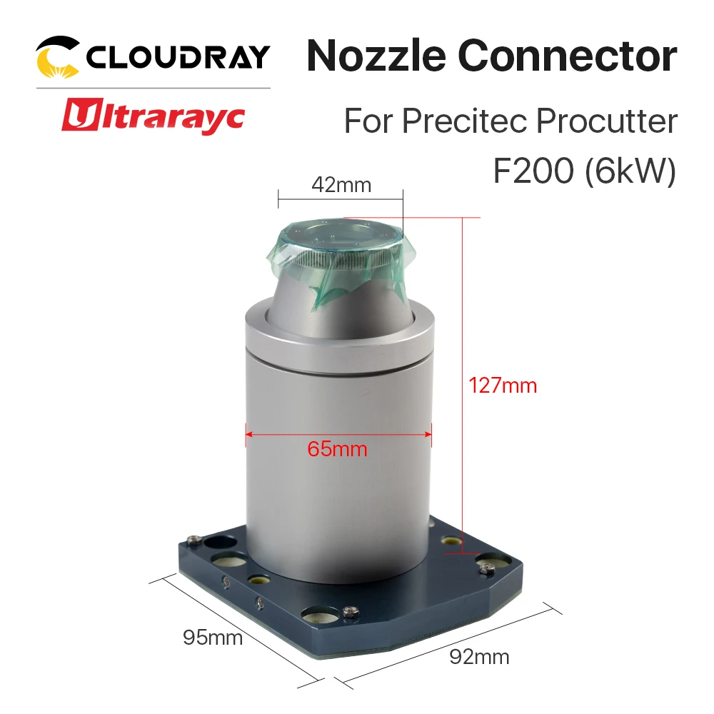 Imagem -03 - Conector 6kw do Bocal de Ultrarayc & 12kw & 15kw Opcional para a Cabeça F150 do Laser de Precitec Proutter & F200 para a Máquina de Corte da Fibra