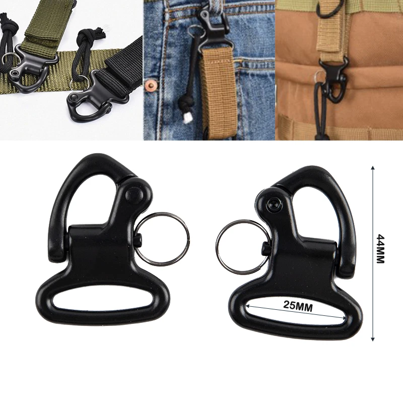 1pc Outdoor EDC Backpack Strap Clasp Quickdraw Carabiner Camp Water Bottle Hanger Tactical Holder Hook