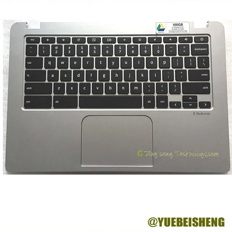 

YUEBEISHENG 95%New for Toshiba Chromebook CB35-B3340 CB35 palmrest US keyboard upper cover Touchpad,100%tested,good working