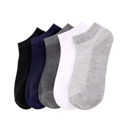 Thin Section Men Socks Breathable Solid Color Men's Boat Socks Cotton Ankle Socks Low Cut Short Tube Socks Shallow Mouth Socks