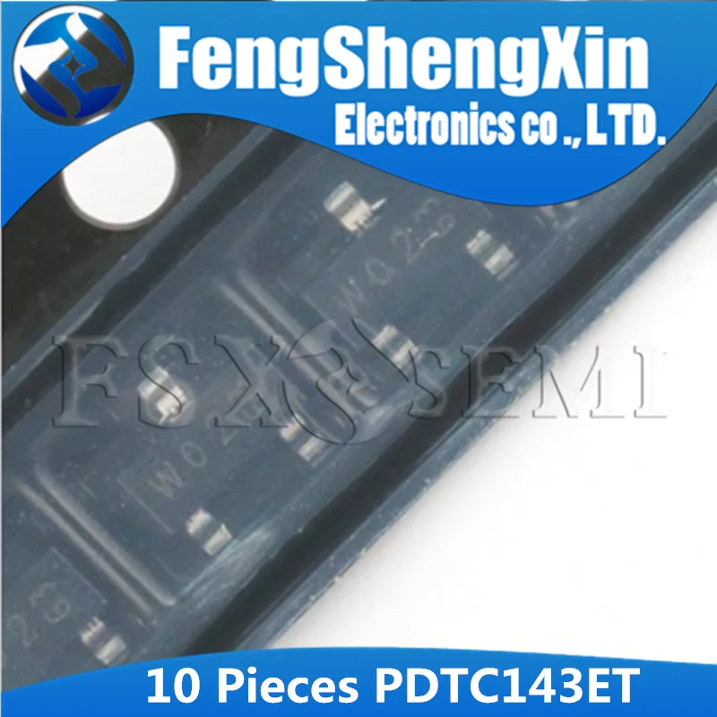 10pcs PDTC143ET SOT-23 PDTC143ET-215 SOT23 PDTC143 W02 SOT TRANSISTOR DIGITAL PDTC114ET W16 PDTC144ET W08 PDTA143ET W01