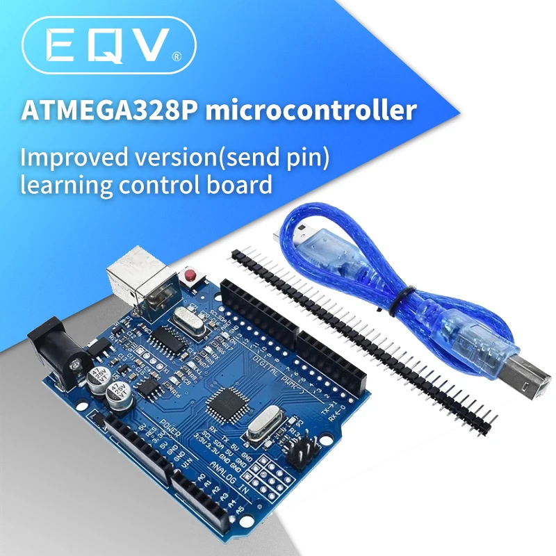 Modifiye sürüm bir set UNO R3 CH340G + MEGA328P çip 16Mhz Arduino UNO için R3 geliştirme kurulu + USB kablosu