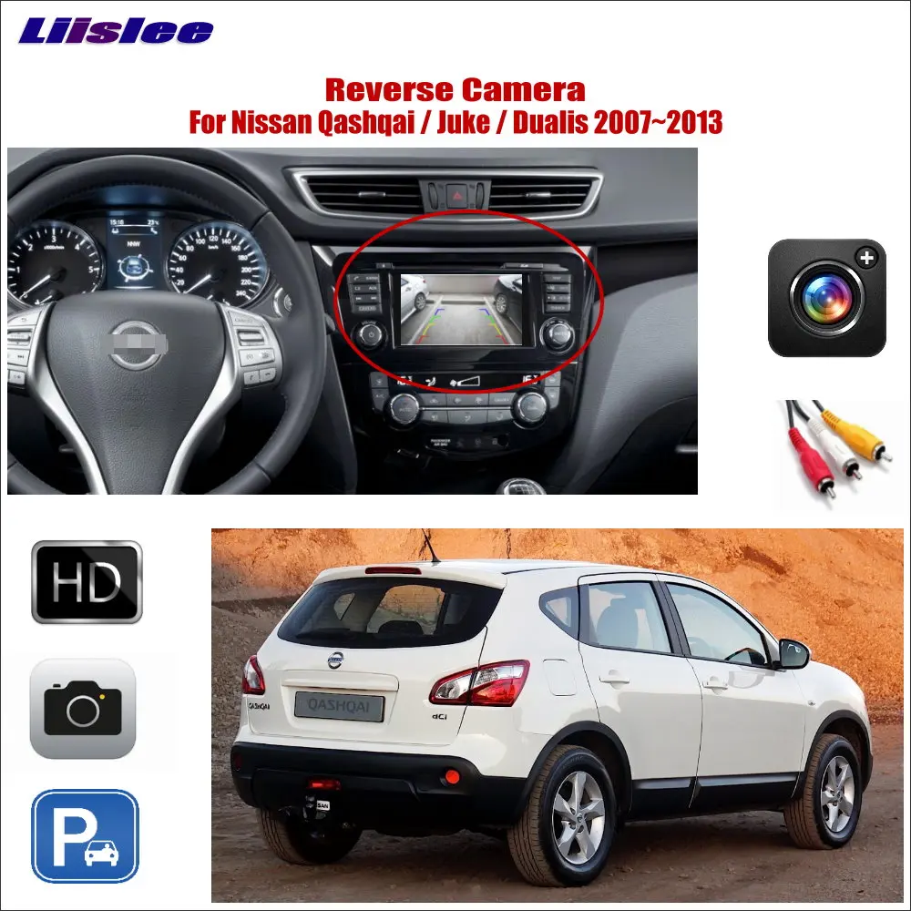 

For Nissan Qashqai/Juke/Dualis 2007-2013 Car Back Up Reverse Rear Camera Original Factory Screen Parking HD CCD CAM Accessories