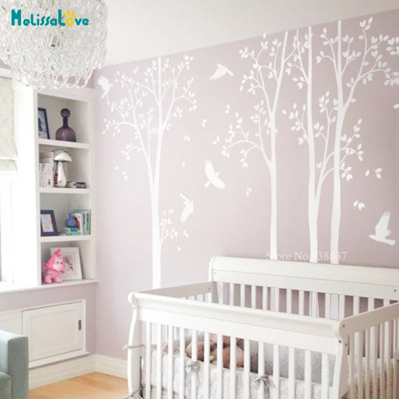 

Large Tree decals huge tree birds Sticker Mural Nursery Decor living room Decoration BB002