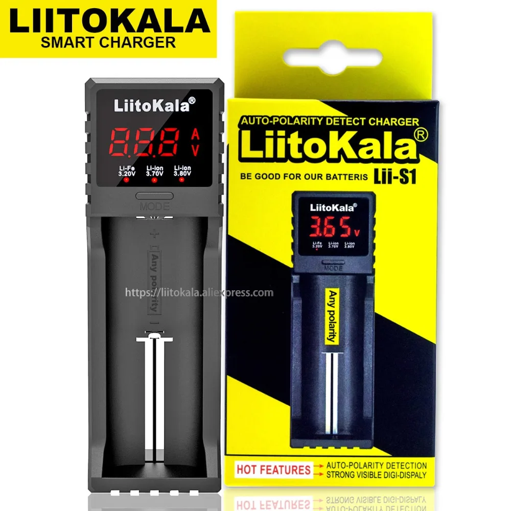 Liitokala Lii-500 Lii-PD4 Lii-S1 lii-S2 lii-S4 do ponownego ładowania z ładowarką 18650 dla 3.7V 21700 26650 20650 18350 AA AAA