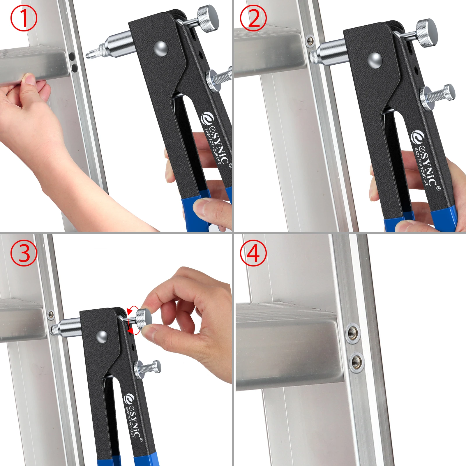 GARLLEN เกลียว Nut Rivet เครื่องมือ Riveter Riveting Kit สำหรับรถเฟอร์นิเจอร์ฟาร์ม-อุปกรณ์ซ่อมมือถือซ่อมเครื่องมือ