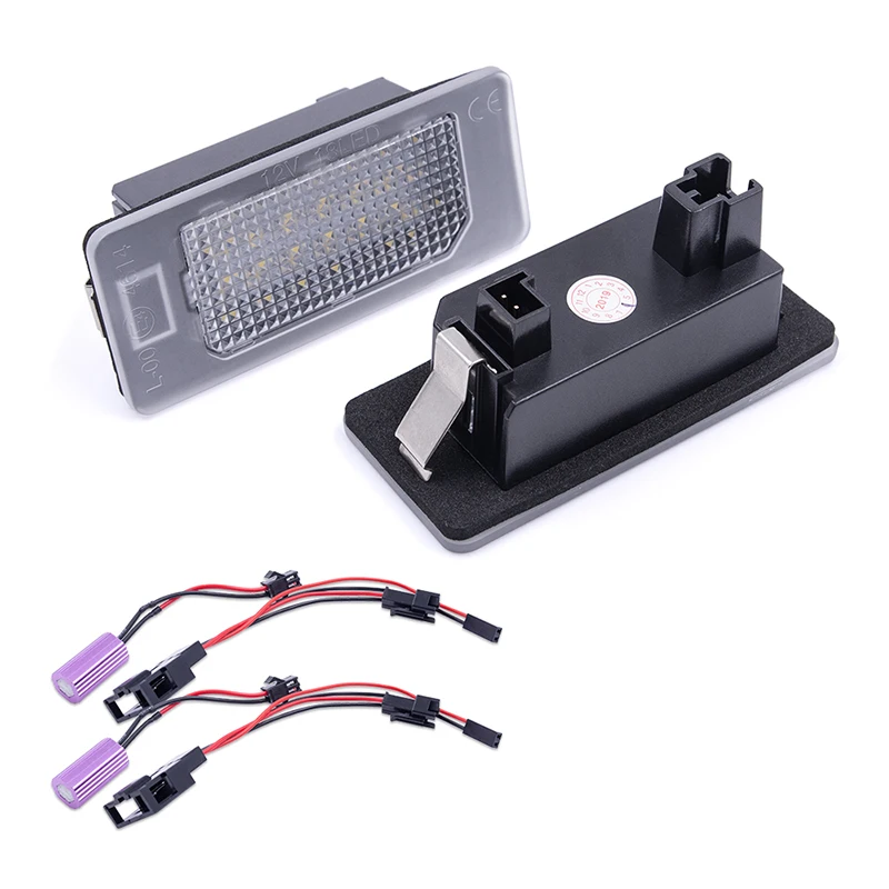 Canbus Error Free Led License Number Plate Lights Replacement Lamp For Skoda Octavia Combi 5E A7 Superb B6 Yeti Fabia MK3 Rapid