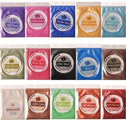 10g Natural Mica Mineral Handmade Soap Colorful Pearlescent Powder Pigment Mica Nail Glitter Pearl Powder Epoxy Resin Pigment