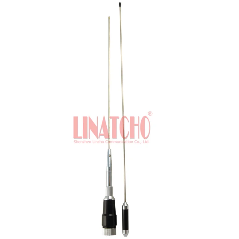 stainless steel detachable 2 parts car radio UHF PL259 433MHz vehicle omni whip antenna