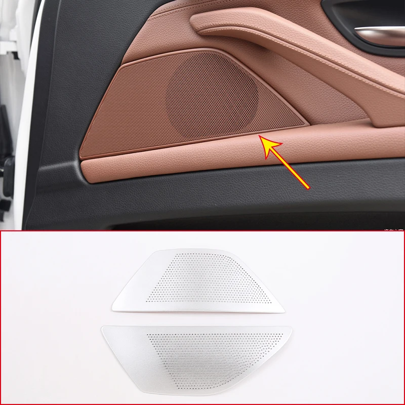 

Car Door Loudspeaker Net Cover Panel Decoration Sticker Trim For BMW 5 Series F10 2011-2017 Audio Horn Modified Accessories