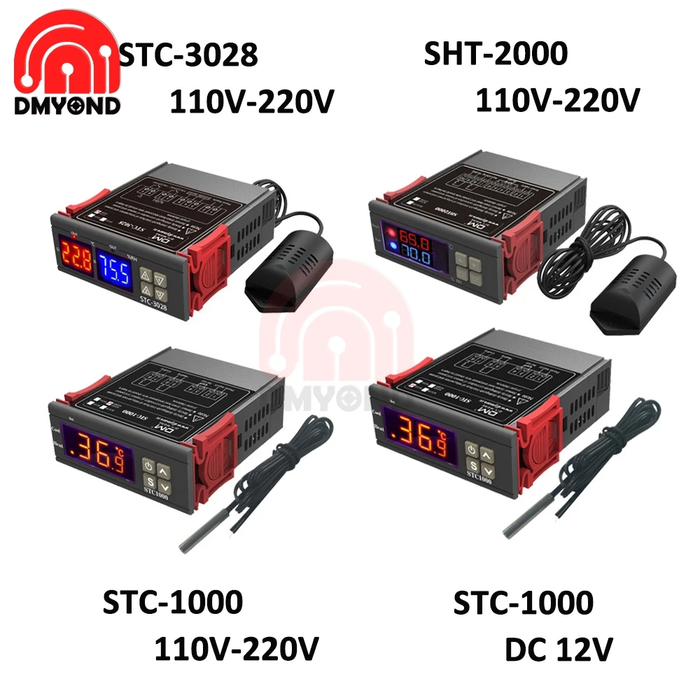 Stc 3028 Stc 1000 Digital Pid Temperature Humidity Controller Thermostat Humidistat 220V Incubator Controller Instruments Switch