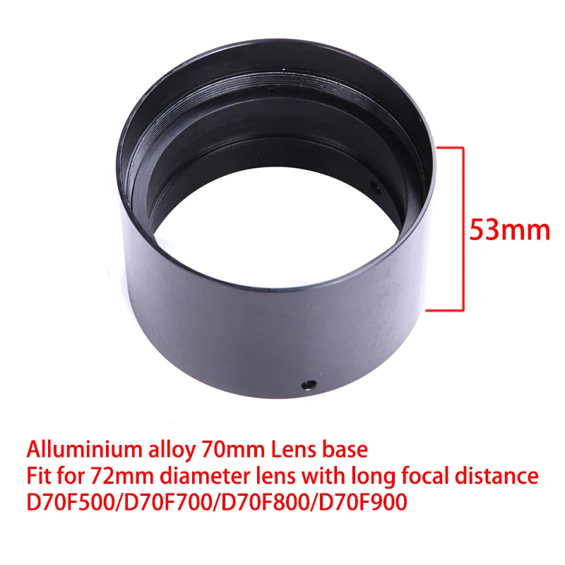 70mm Refractive Double-separate Achromatic Lens with Spacer DIY Optical Glass Coated Objective Lens for Astronomical Telescope