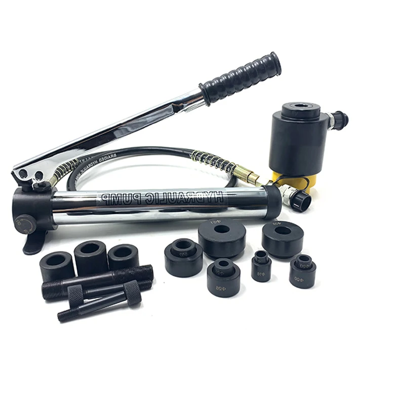 SYK-15A/SYK-15B الألومنيوم لوحة ماكينة ثقب الفولاذ المقاوم للصدأ الهيدروليكية ثقب فتاحة دليل المحمولة قالب الملحقات