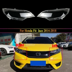 Auto Head Lamp Light Case For Honda Fit / Jazz 2014 2015 2016 2017 2018 Car Front Headlight Lens Cover Lampshade Glass Lampcover