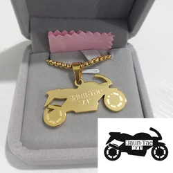Personalised Custom Any Logo Name Necklace Golden stainless steel Pendants Chain Custom Jewelry Valentine's Day Gifts Collier