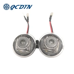 QCDIN LED 사이드 미러 퍼들 조명 로고 프로젝터 조명, 포드 포커스 MK4 ST ST-라인 캔버스 오류 없는 LED 자동차 조명