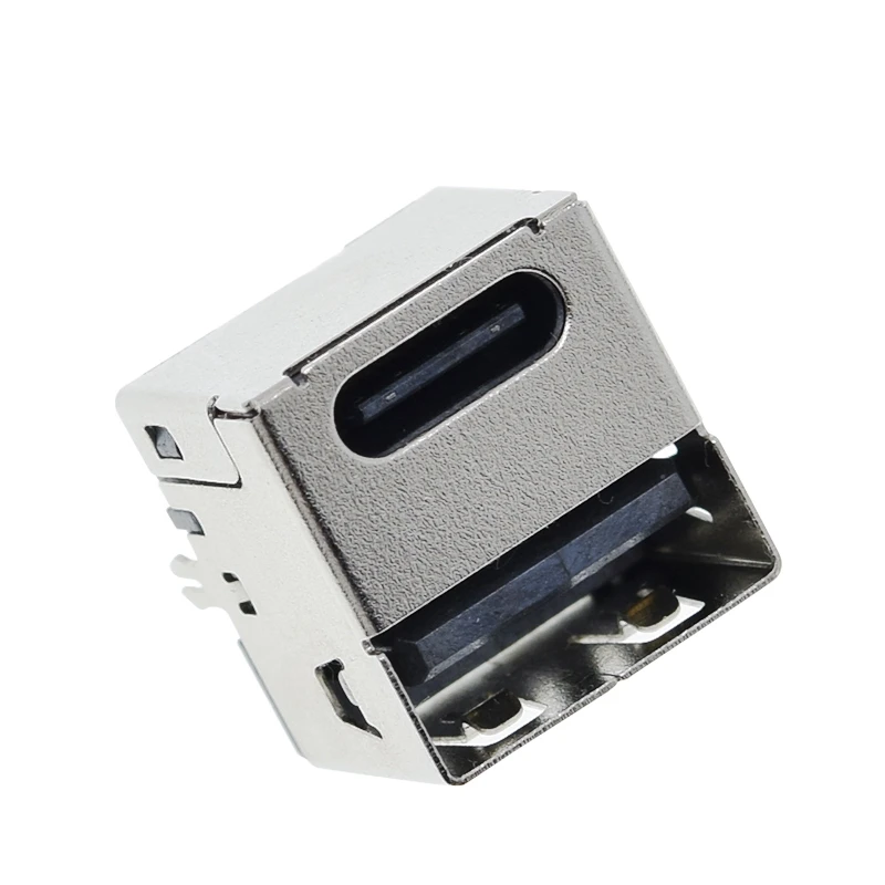 TZT 5/10 Stück 90-Grad-USB-Anschlussmodul Typ-C Dual-USB-Buchse 4 Gerade Füße Buchse PD-Schnellladegerät für Auto – Detail 10