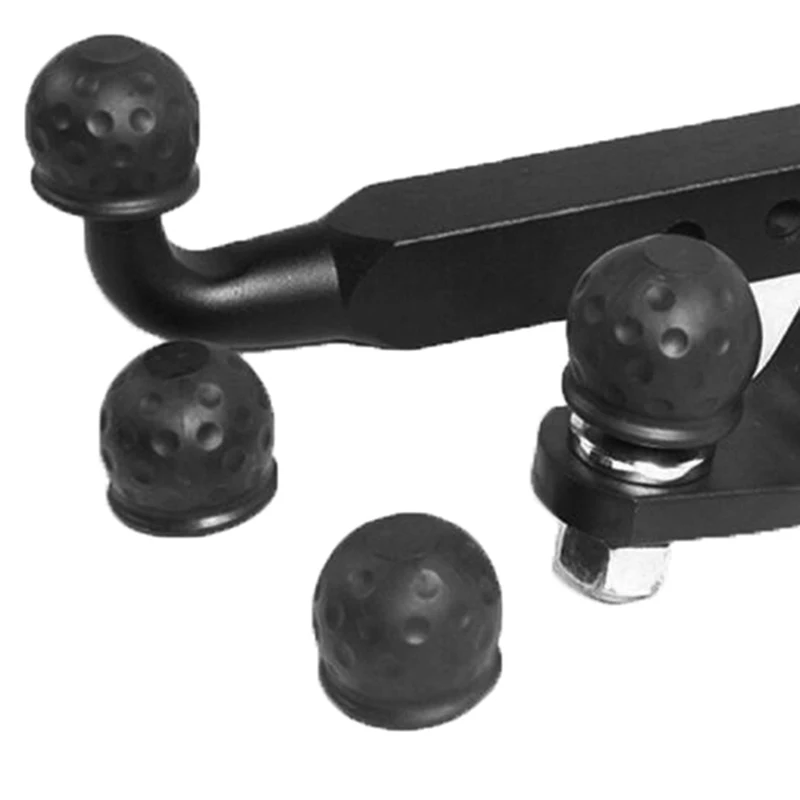 Multipurpose Universal 50mm Black  Tow Bar Ball Cover Cap Towing Hitch Caravan Trailer Towball Protect