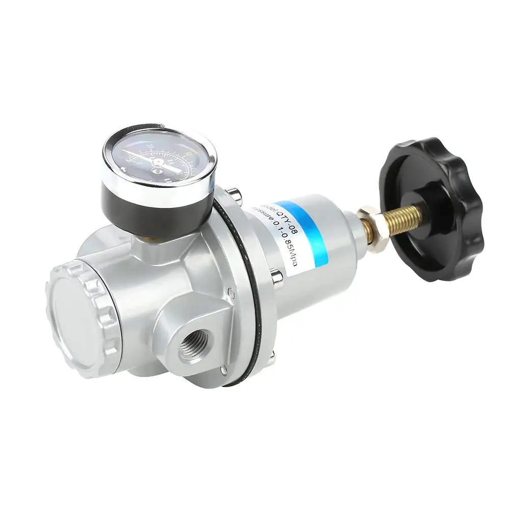 Pneumatic Air Pressure Reducing Valve QTY-8/10/15/20/25/32/40/50 Regulator Valve Air source Treatment Unit