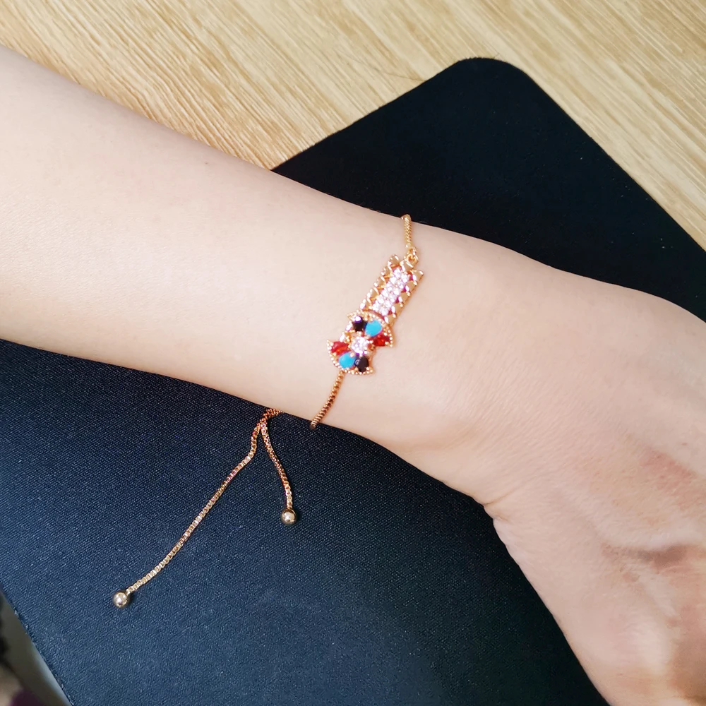 Fashion 925 Sterling Silver Bracelets Personality Design Key Lock Pendant Gold Plated Box Chain Kpop Bracelet For Women Jewelry view 3