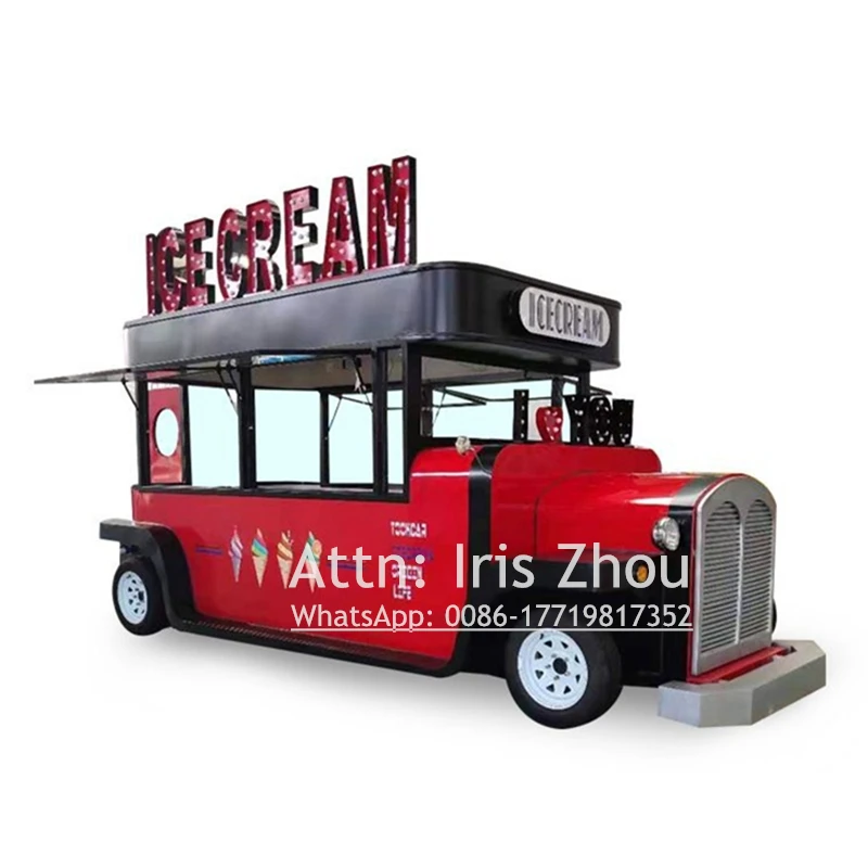 

2020 Popular China Made Mobile Pizza Food truck, Ice Cream Trailer Mobile Food van, Electric Food Cart