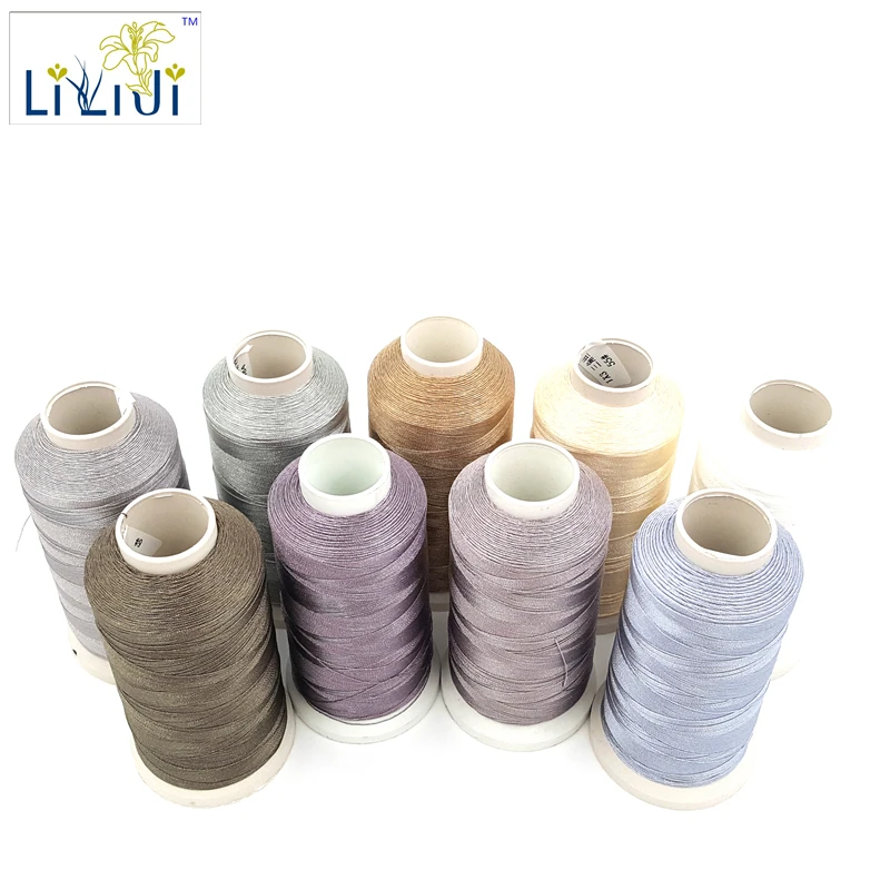 Shining Silk Nylon Stread 3Strands Thread 0.2mm approx 1800 Meter for DIY Jewelry beads/forTassel Grey/Cream/White Series No.1-5