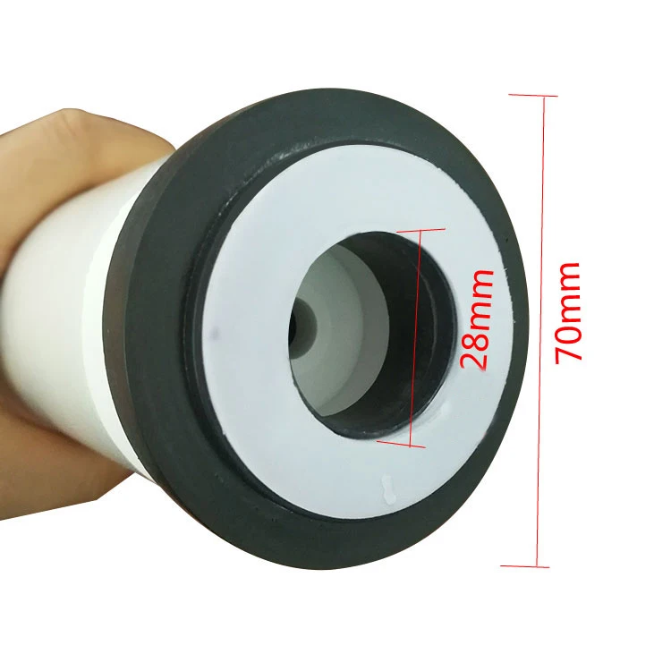 Tipo liso grosso combinado cerâmico do filtro 10-Polegada do bloco do carbono de 0.1um high-density a wippe fora dos produtos químicos e dos metais pesados