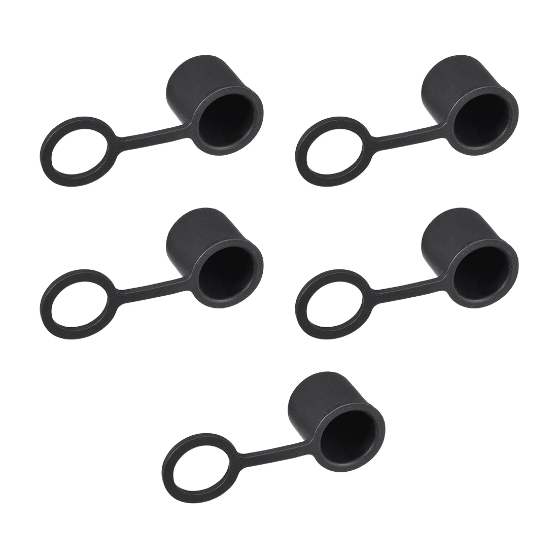 5 sztuk BNC silikonowe ochraniacze portu zaślepka portu wtyczka pyłu 13x12mm całkowity rozmiar czarny osłona przeciwkurzowa dla bnc-b żeńskie gniazdo