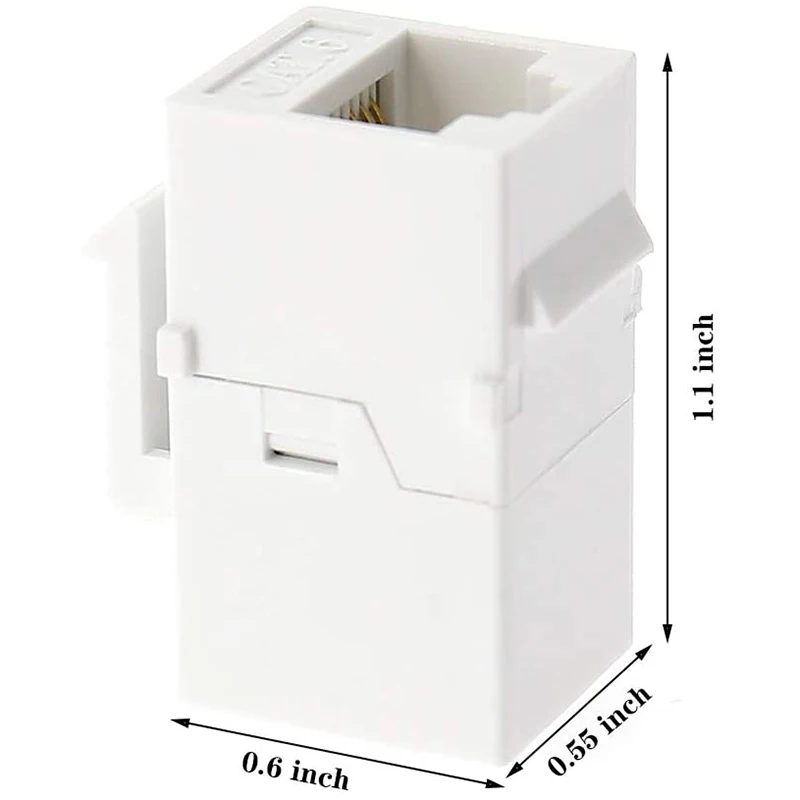 Couremplaçant Ethernet Keystone, lot de 20 connecteurs femelles en ligne Cat6 RJ45