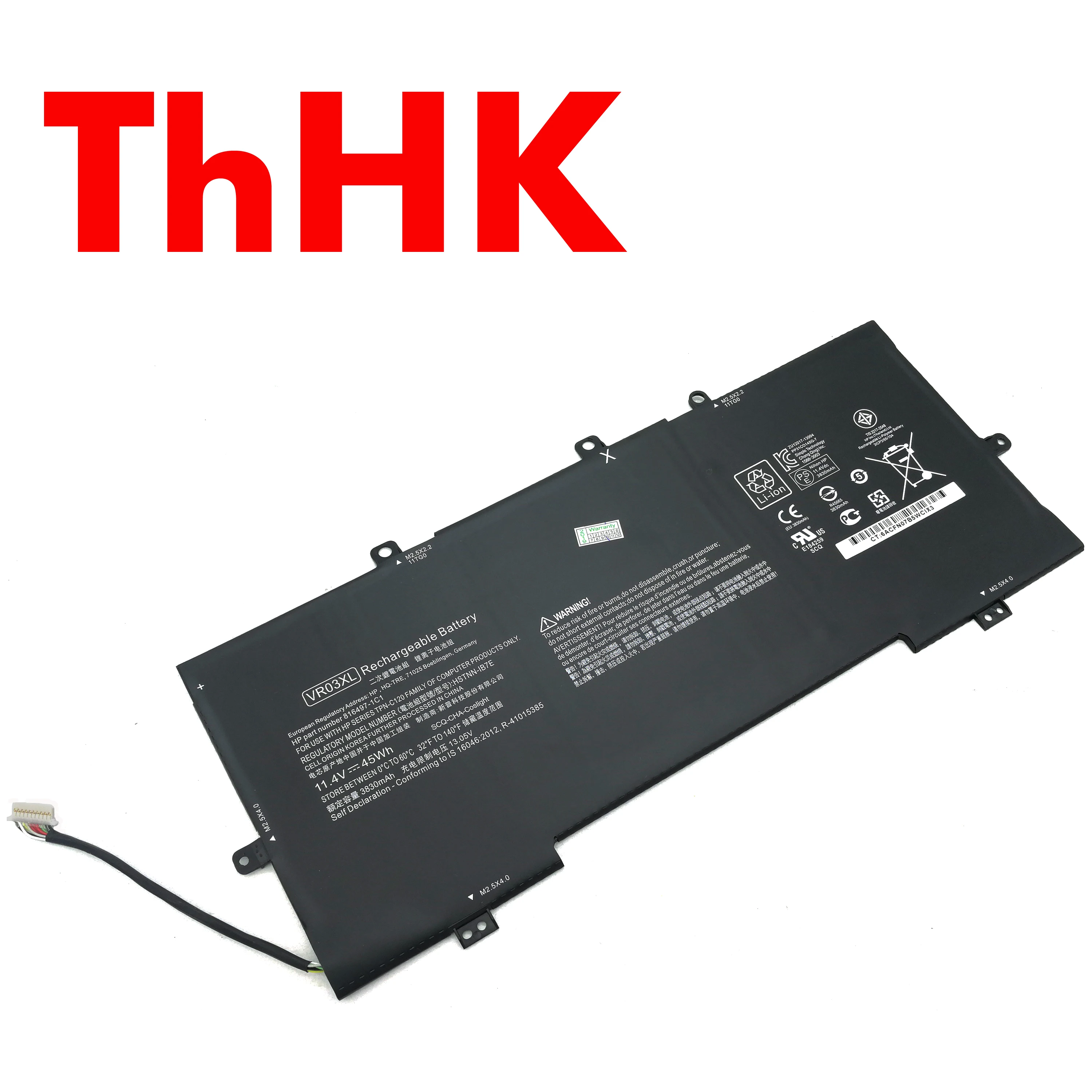Batería Original para ordenador portátil HP, Original, VR03XL, VRO3XL, HSTNN-IB7E, 816497-1C1, TPN-C120, Envy 13-D001UR, 13-D002NA, 13-D017TU, 13-D101NG
