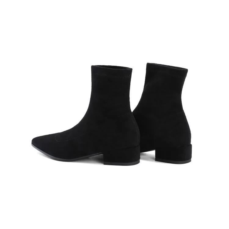 Oversize Large size Big Size Pointed Suede Boots boots women shoes ankle boots for women ladies boots shoes woman winter