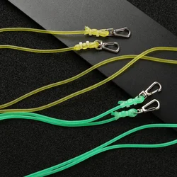 Random Color 5m 8m 10m Solid Elastic Rubber Fishing Lanyards Line Rope-missed Pole Retaining Pole Thick Pliers Rope with Hook