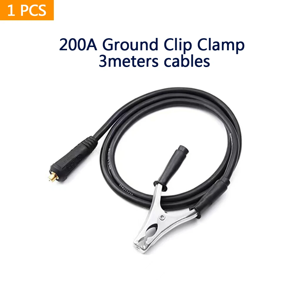 

Arc Welding 180 200Amp Ground Clamp Earth Ground Copper Grip Clip Clamp and Cable and 10-25mm 3meters