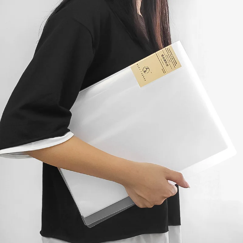 A4 File Bag Data Book 10/20/40/60/80/100 Pages Large Capacity File Folder Portfolio Display Book Office Stationery Drop Shipping