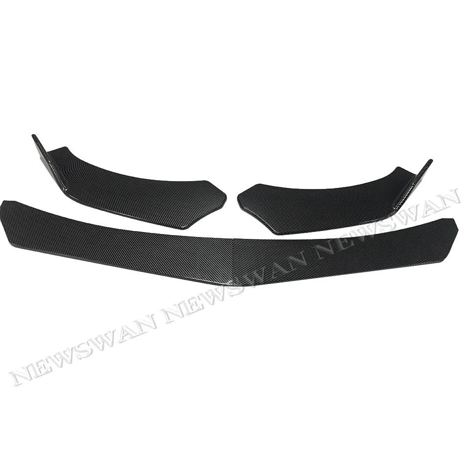 4PCS Universal Car Front Bumper Splitter Lip Diffuser Chin Bumper Body Kits For Benz For BMW For Honda For Ford For Audi