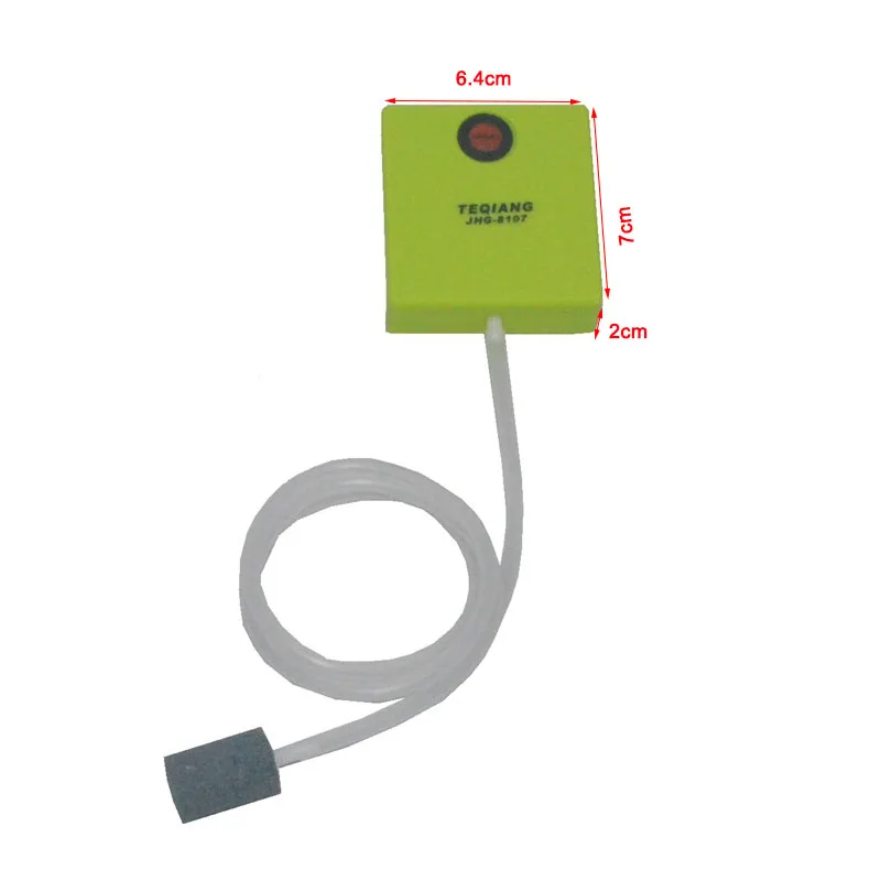 1PCS oxygenator fishing battery oxygen for aquarium air pump with air bubble stone for fish tank fishing bubbler Mini 7*6.4*2cm