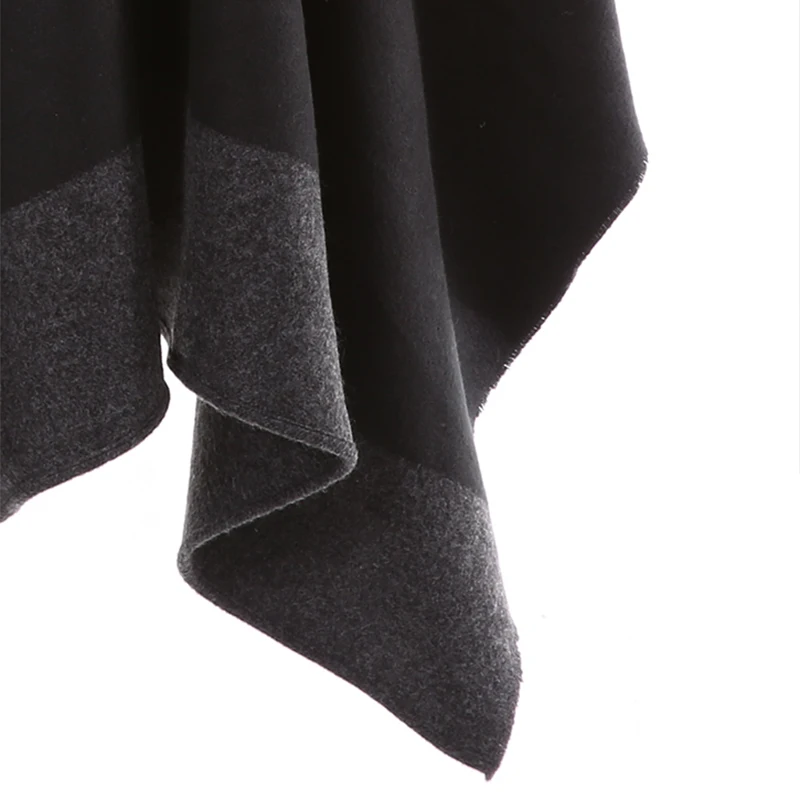 New Cashmere Winter Capes & Ponchos Women Contrast Color women Scarf Retro Female Multi-Purpose Shawl Scarf Coats & Jackets