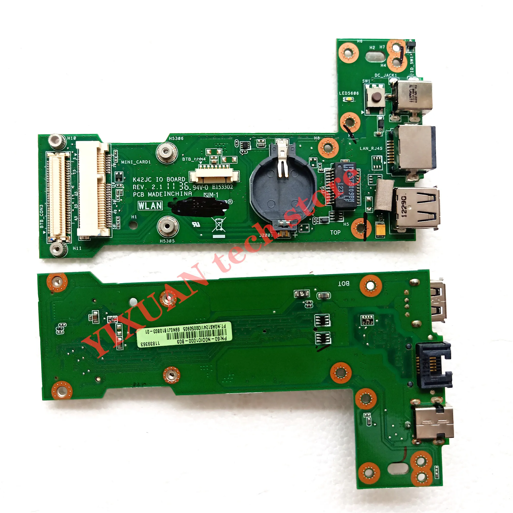 Brand New K42JC Rev: 2.1 Io Board Voor Asus K42J X42J A42J A40J K42JC K42JR K42JZ K42JY K42JV X42D K42D K42F Power Usb Board