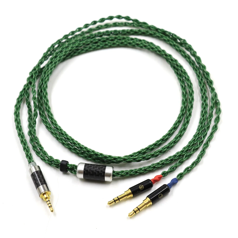 Thouliess-Cable de actualización para auriculares, HiFi 2x3,5mm, equilibrado, 4,4, 2,5mm, chapado en plata, para sunrama Aventho Focal Elegia t1 t5p D7200