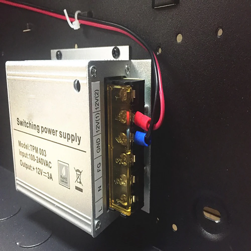 TPM005 DC 12V 5A Mini Access Control Netzteil Power Adapter Aluminium alloy Power Adapter AC 100-240V
