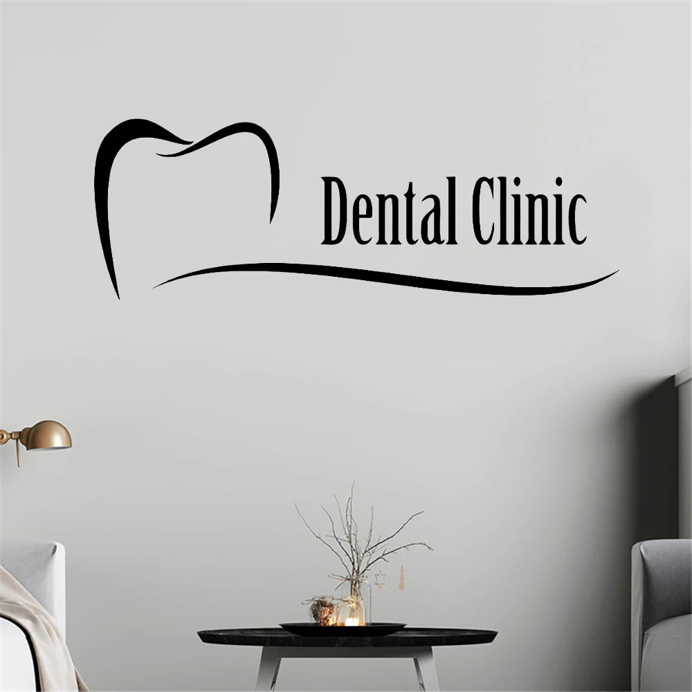 

Dental Clinic Wall Dentist Tooth Stomatology Teeth Decals Vinyl Sticker Living Room Home Decoration Design Mural