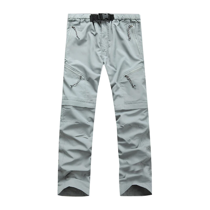 الرجال السراويل في الهواء الطلق انفصال السراويل متعددة جيب المشي لمسافات طويلة التخييم الصيد الرحلات السراويل السراويل الرياضية #5