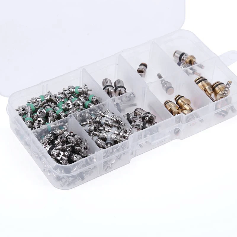 135 Pcs Auto Air Conditioning A/C Valve Core R134 Remover Assortment Kit For Toyota Honda Lexus Nissan Hyundai Gm Ford Chrysler