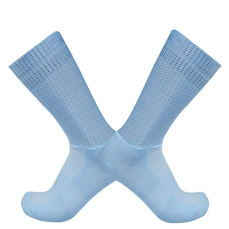 Neue Sommer Aero Bike Team Radfahren Socken Silica Gel Nicht-slip Atmungsaktive Pro Racing Sport Socken Männer Frauen Calcetines Ciclismo