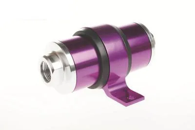 An 6 8 10  High Flow Aluminum Fuel Filter For Motorsport Rally Racing BRACKET Purple