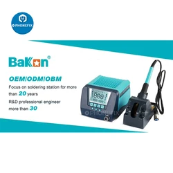 BAKON 60W / 90W Soldering Station LED Display BGA Rework Station Electric Soldering Iron For Phone SMD PCB IC Chip Repair Tools